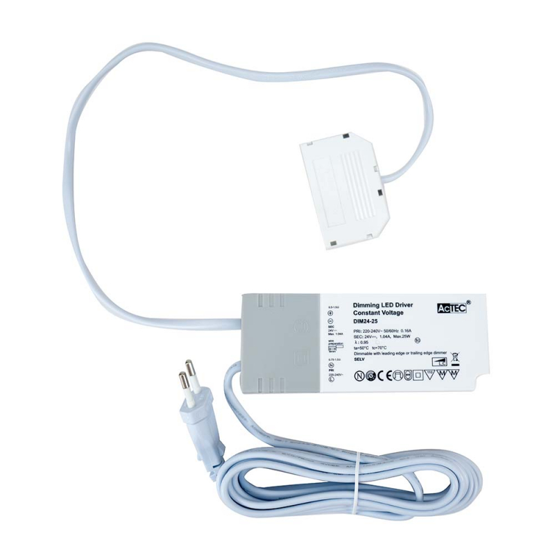 Drivdon Beslag Design Triac 24V/100W Micro24 6-ansl. Dimbar