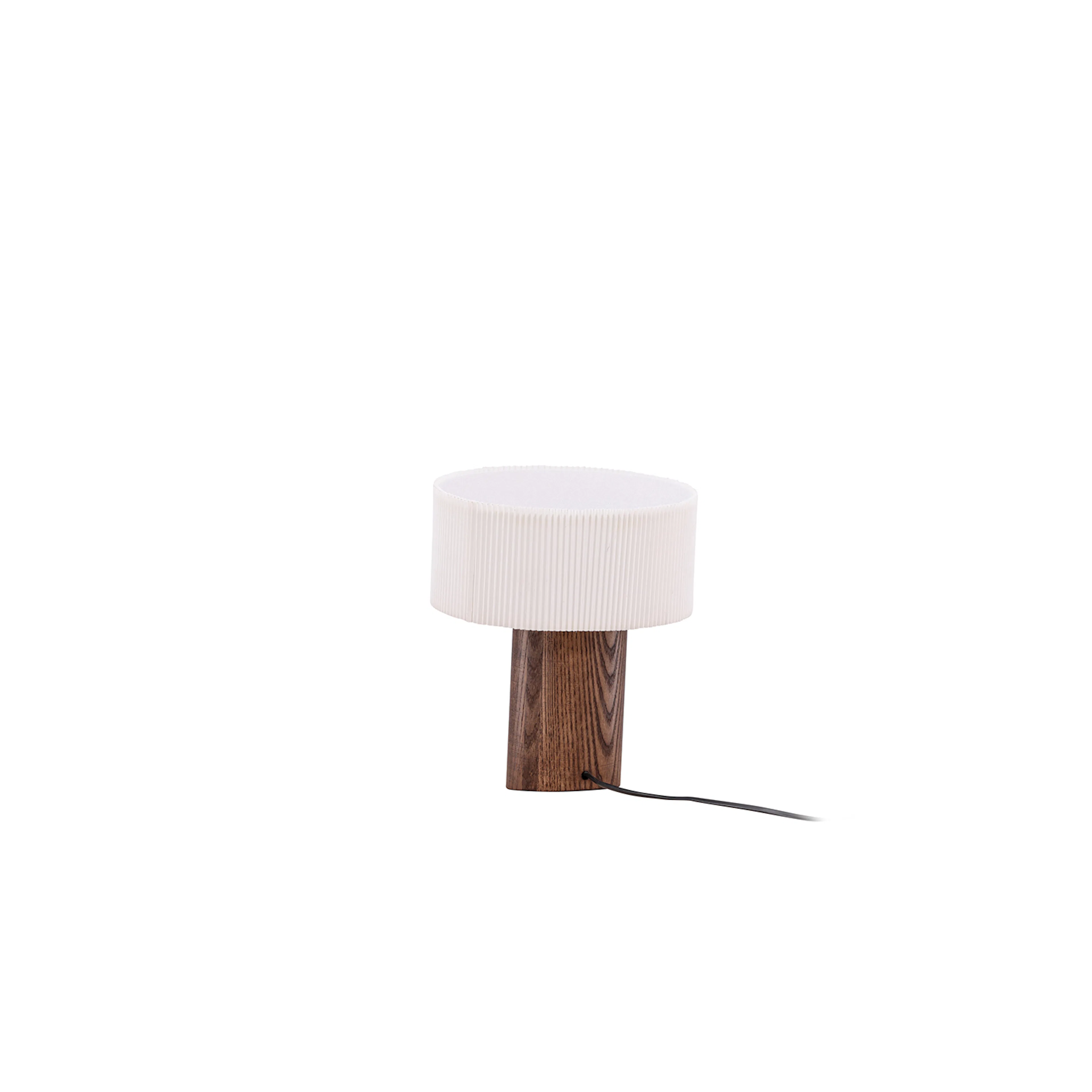 Branäs 20cm  Table Lamp - Walnut /  White Paper Origami Valnöt