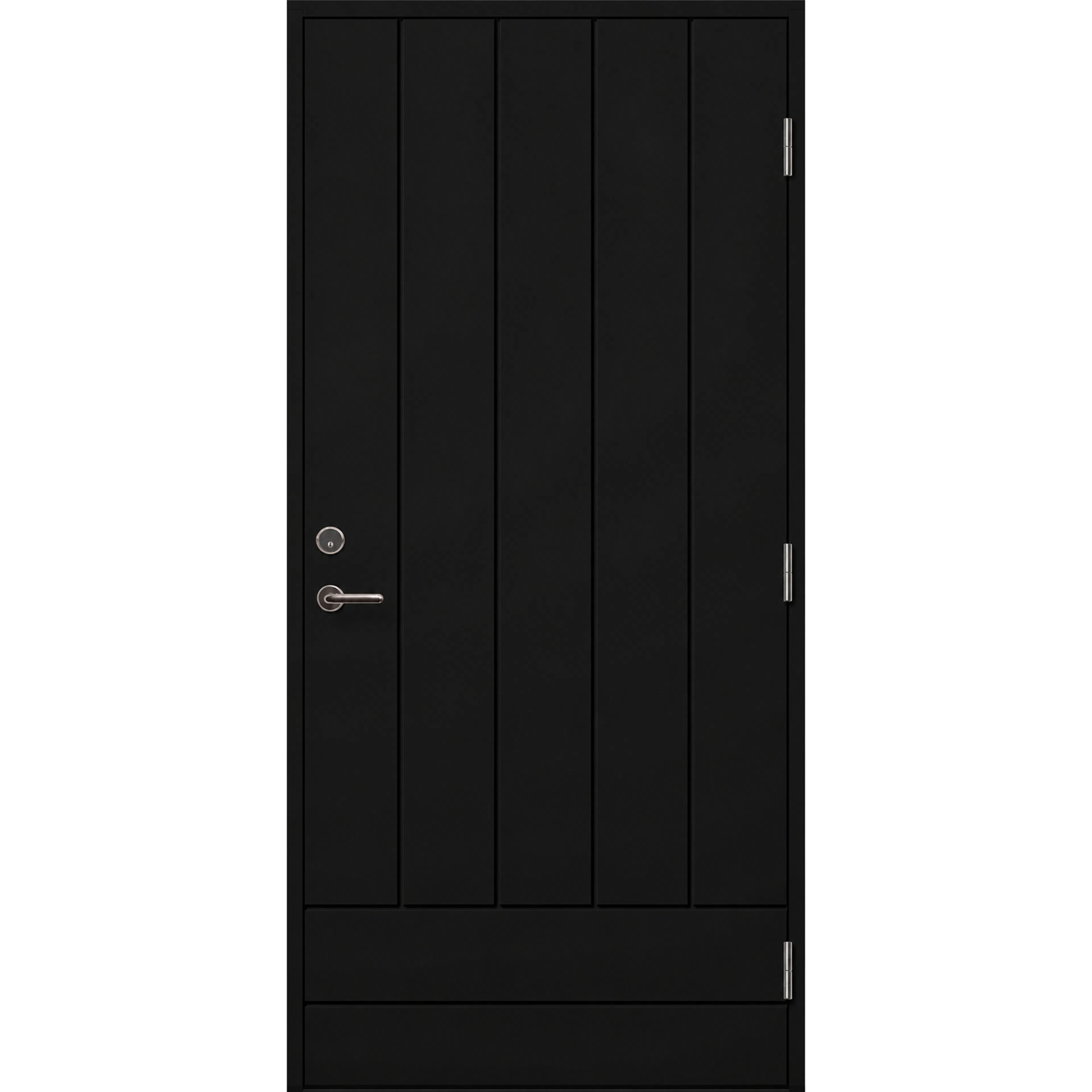 Ytterdörr Skandinaviska Dörrar Tradition tät Bengtsfors: 10x21, S-9000-N, Svart