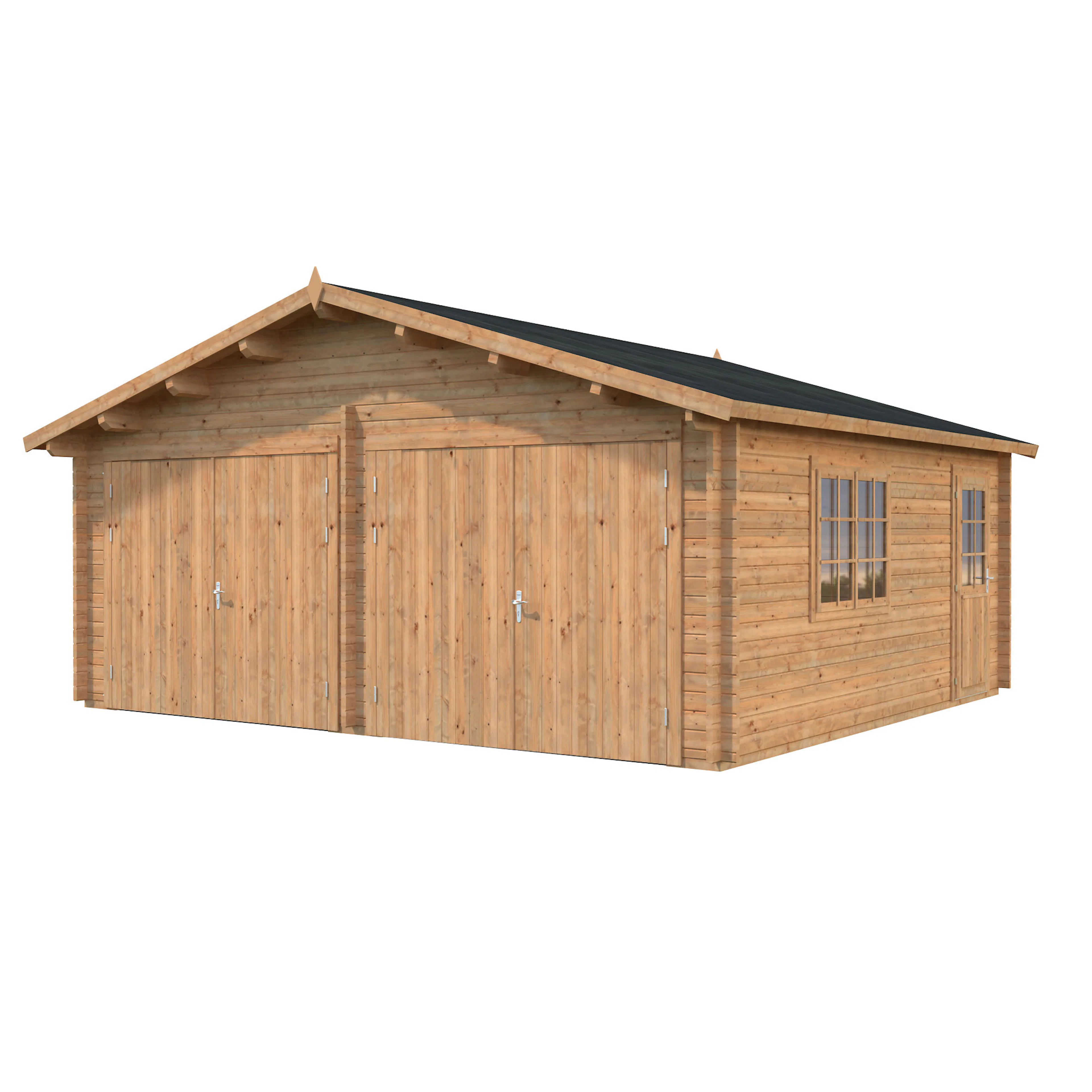 Roger 28,4 m2 with wooden gate Brun dippad