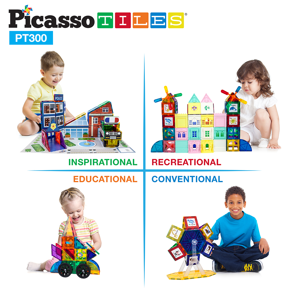 Magnetplattor Picasso Tiles 300 bitar