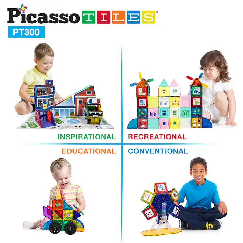 Magnetplattor Picasso Tiles 300 bitar