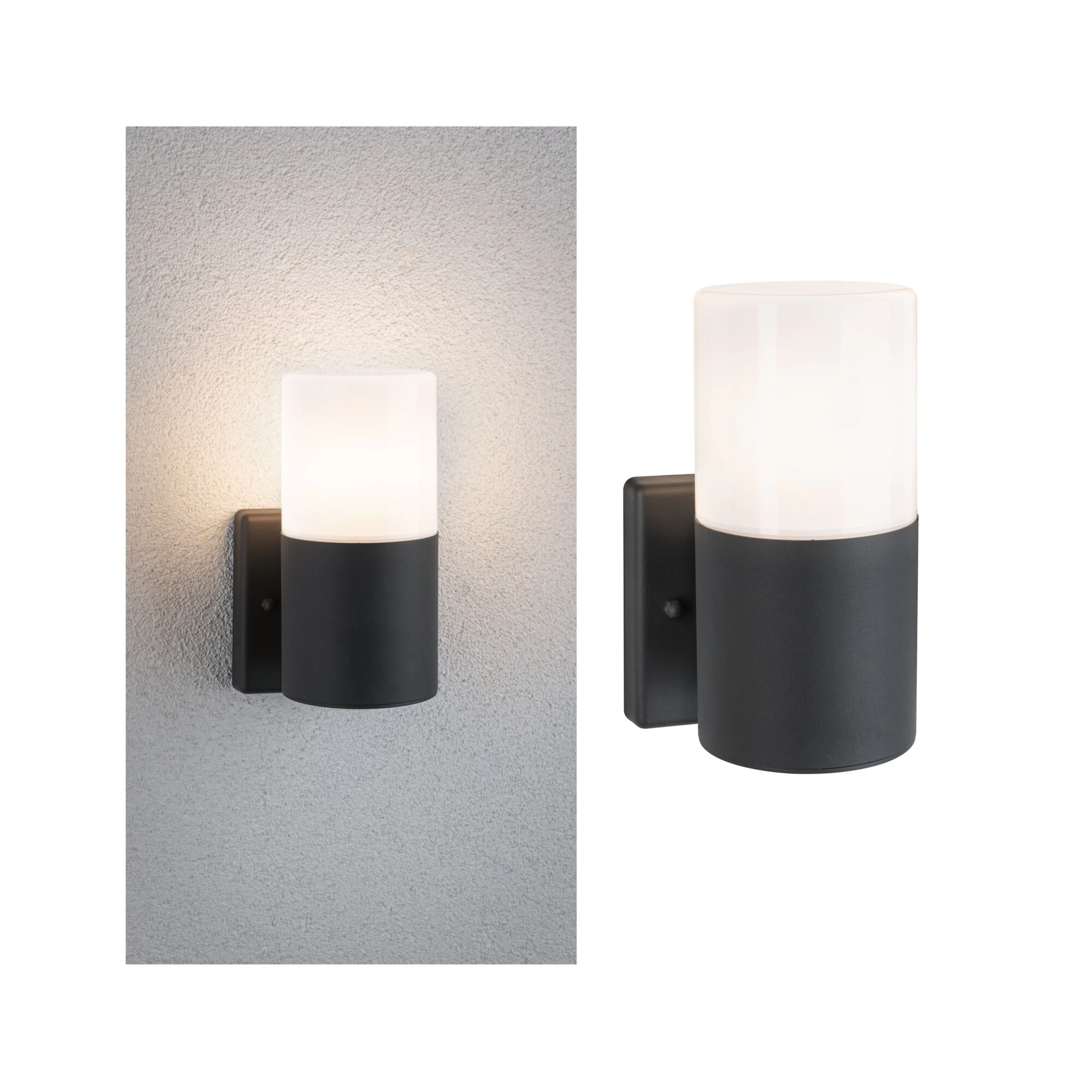 Fasadbelysning Paulmann Tubs IP44 230V E27 Design: utan Skymningsstyrd Rörelsedetektor