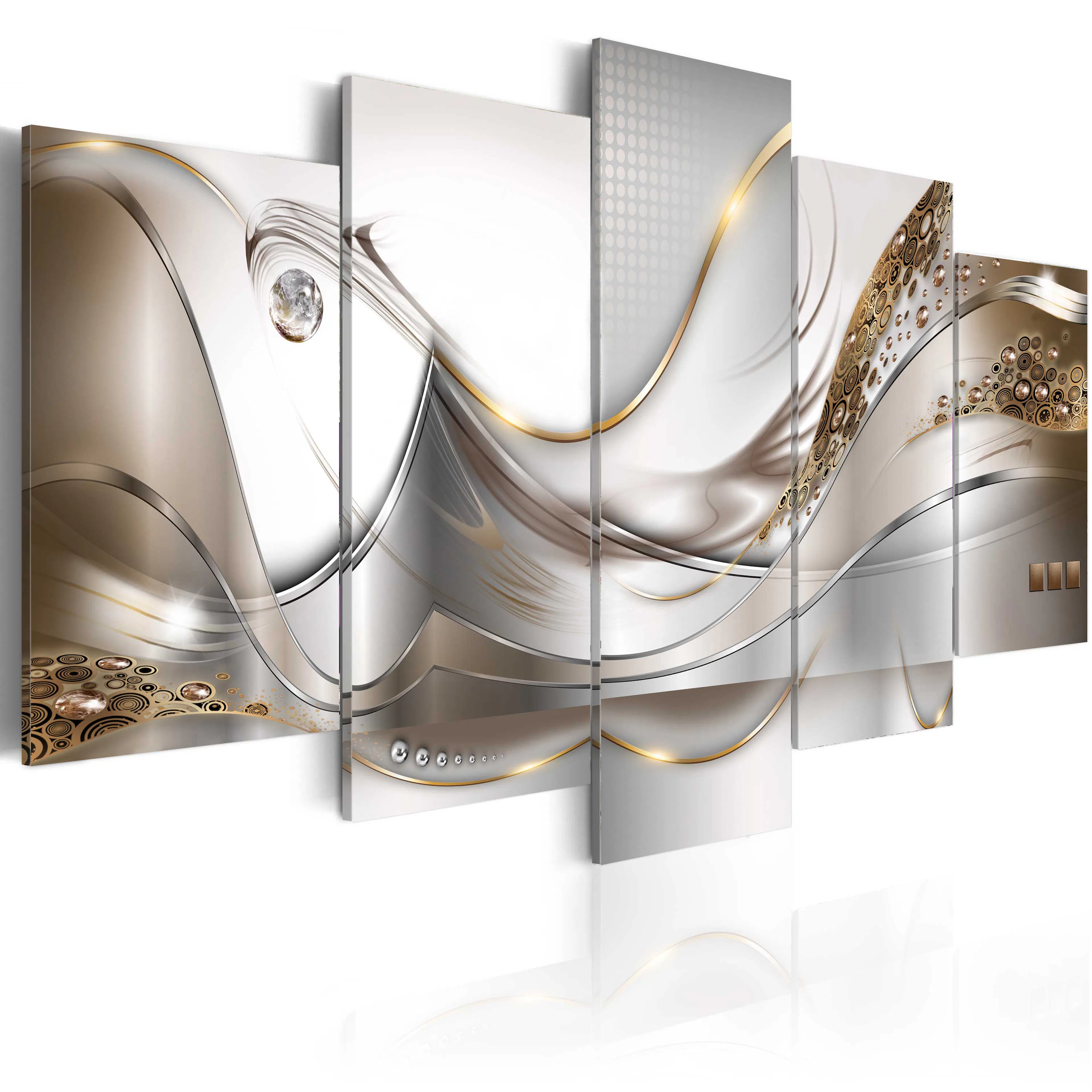 Foto på akryl - Golden Flight [Glass] 200x100 Mått: 200x100 cm