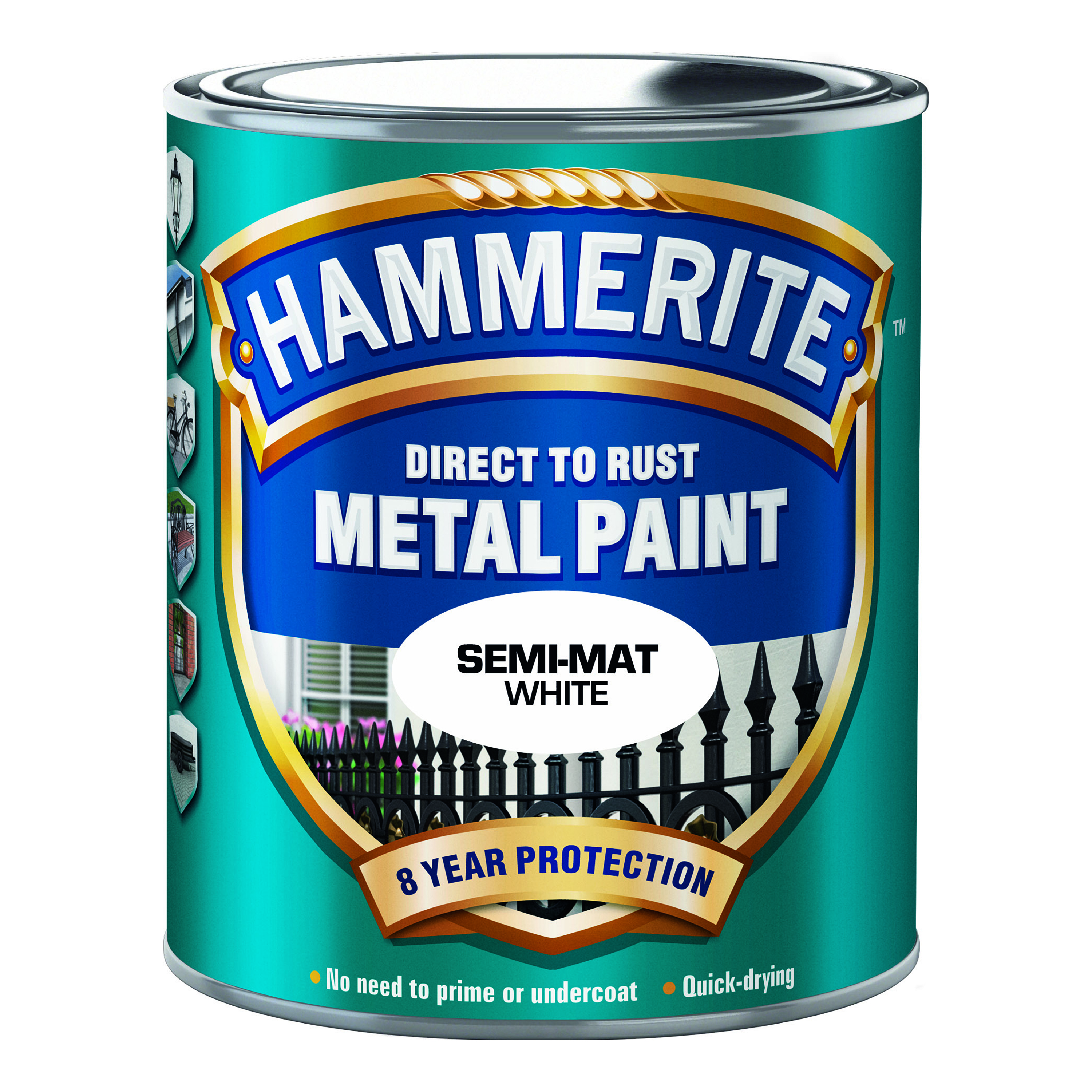 Rostskyddsfärg Hammerite Sidenmatt Vit 750ml