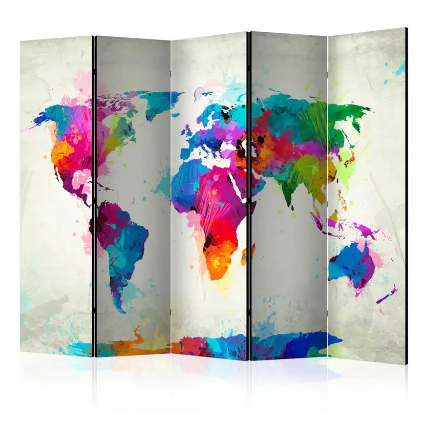 Rumsavdelare Skärmvägg Arkiio The Map of Happiness II 225x172 cm