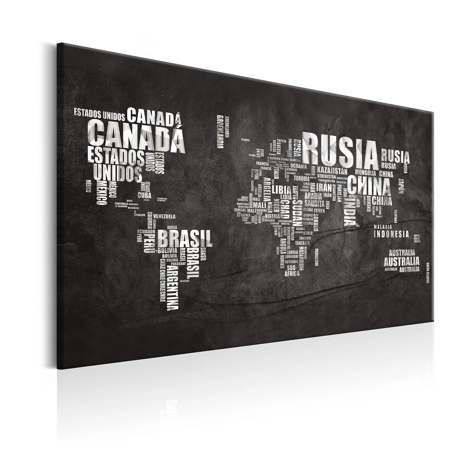 Tavla Arkiio World Map Spanish Geography
