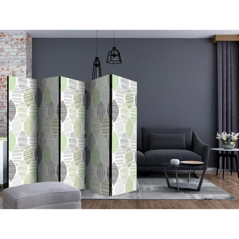 Rumsavdelare Skärmvägg Arkiio Green Tears II 225x172 cm