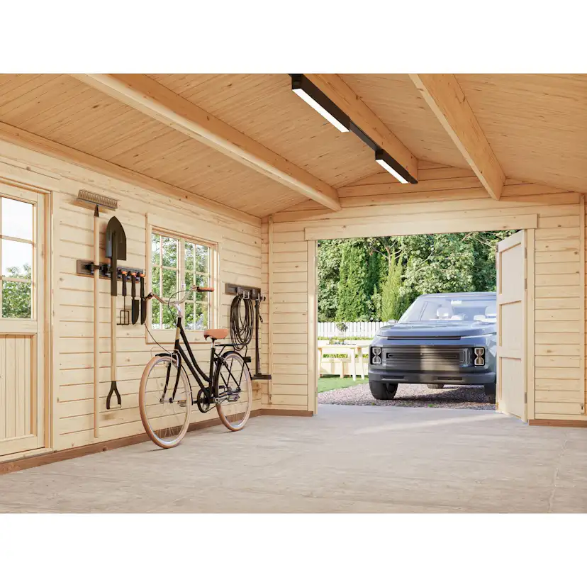 Garage Roger 19,0 m2 med dörr Obehandlad