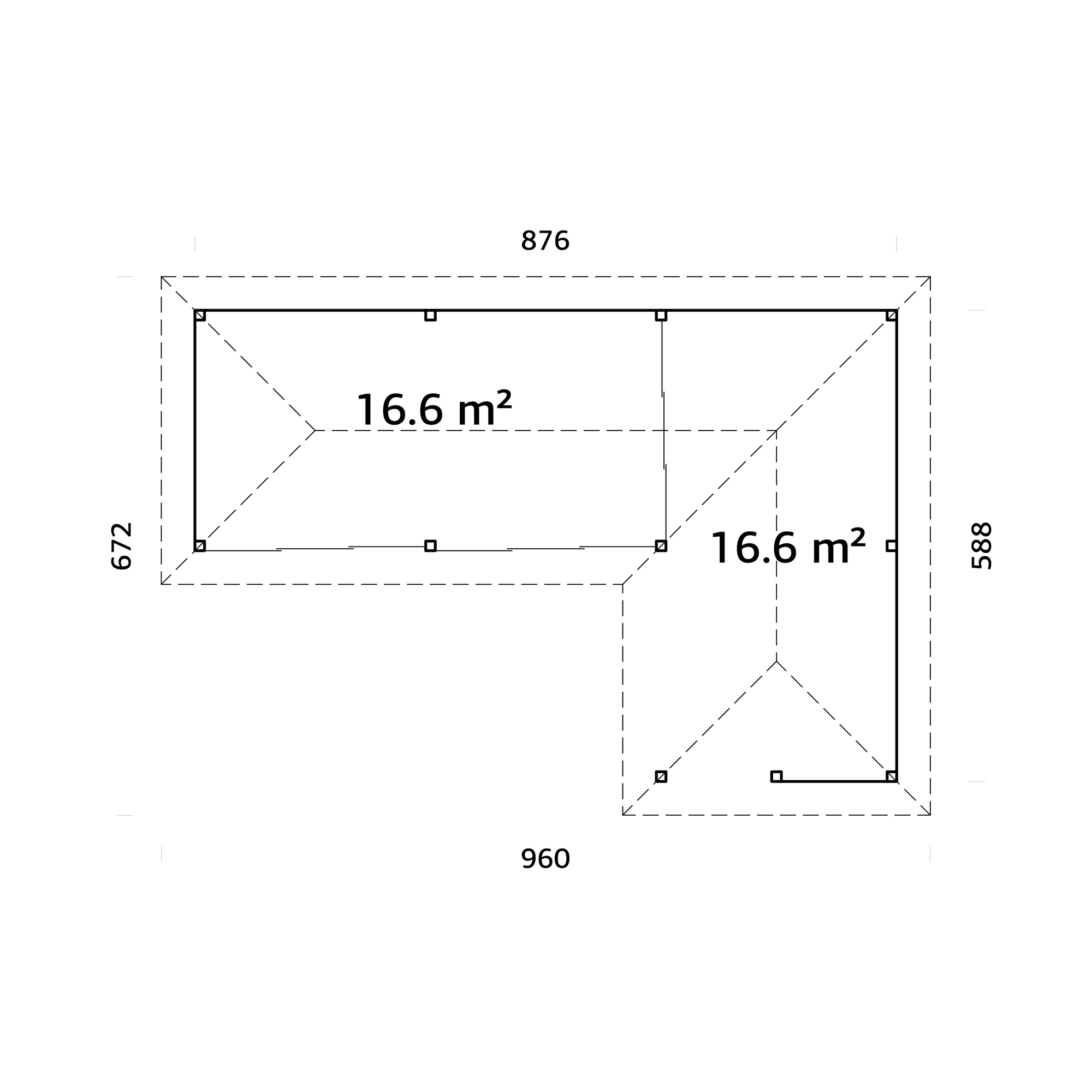 Uterum Palmako Bianca 33,2 m2 Set 220 Slide