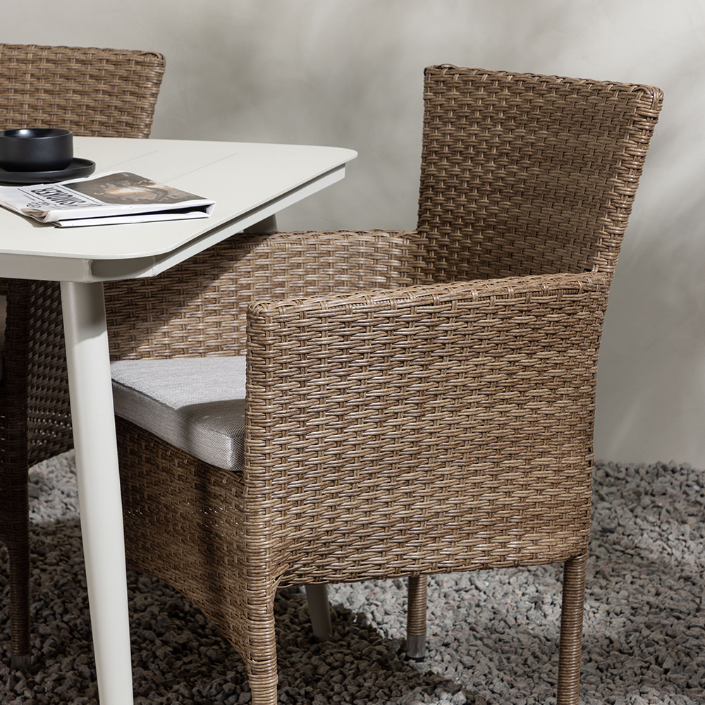 Matgrupp Venture Home Lina Bord med 6 Malina Stolar