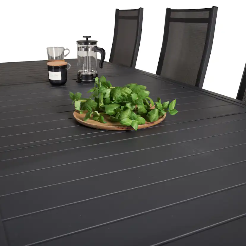 Matgrupp Venture Home Madrid 160/240 med 8 Copacabana Stolar