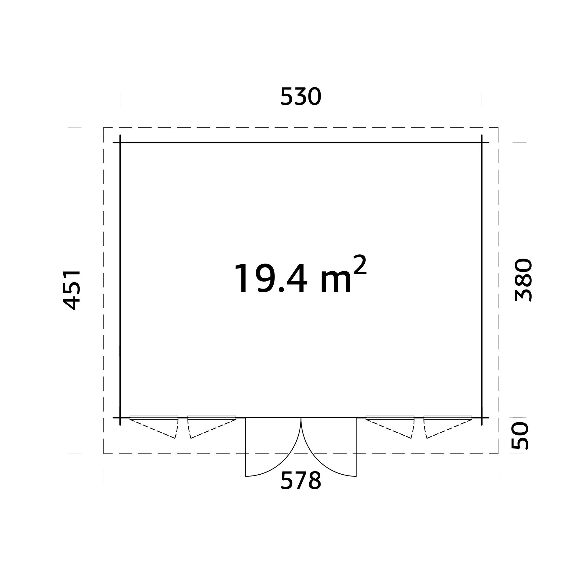 Lisa 20,1 m2 (inv. 19,4 m2) Obehandlad