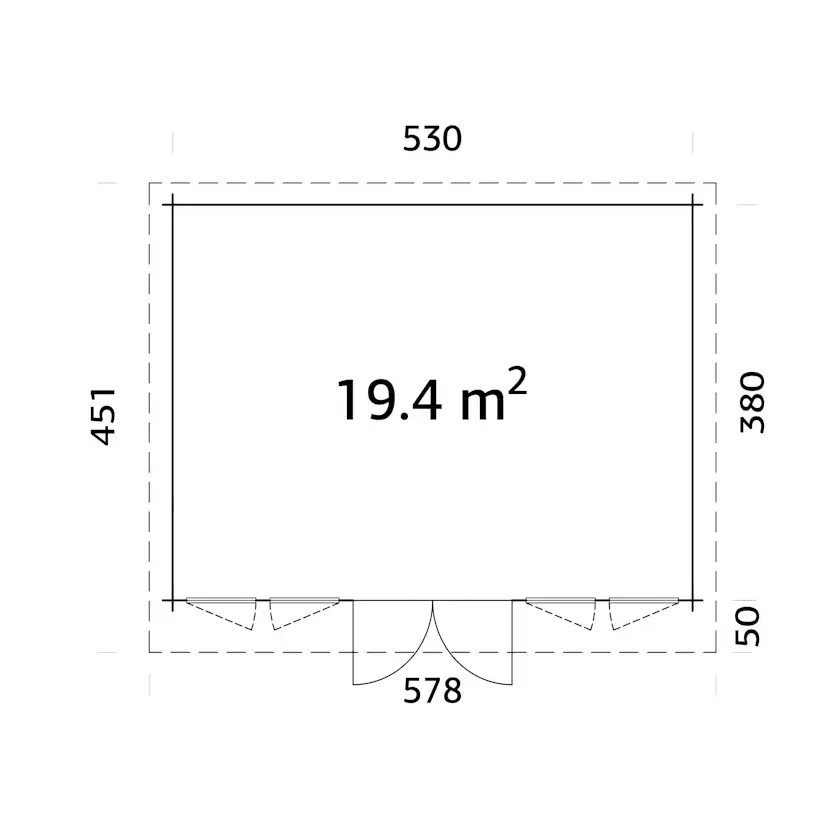 Lisa 20,1 m2 (inv. 19,4 m2) Obehandlad