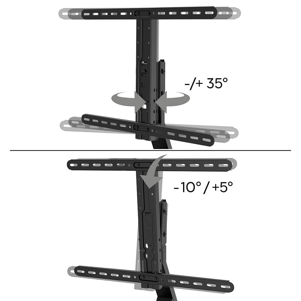 TV-stativ Hama Upp Till 65 tum Svart 200 x 200 Upp Till 600 x 400