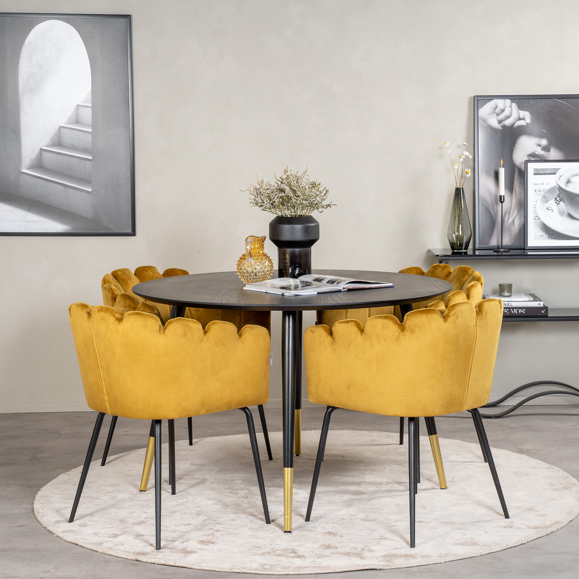 Matgrupp furniture/fashion Disa med 4 Limhamn Stolar