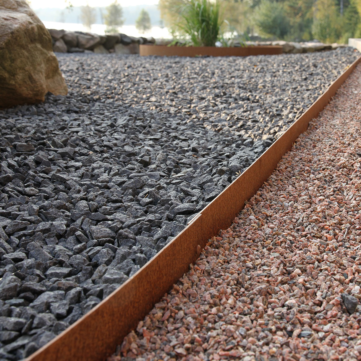 Planteringskant Flexigarden Corten 180 mm Rak