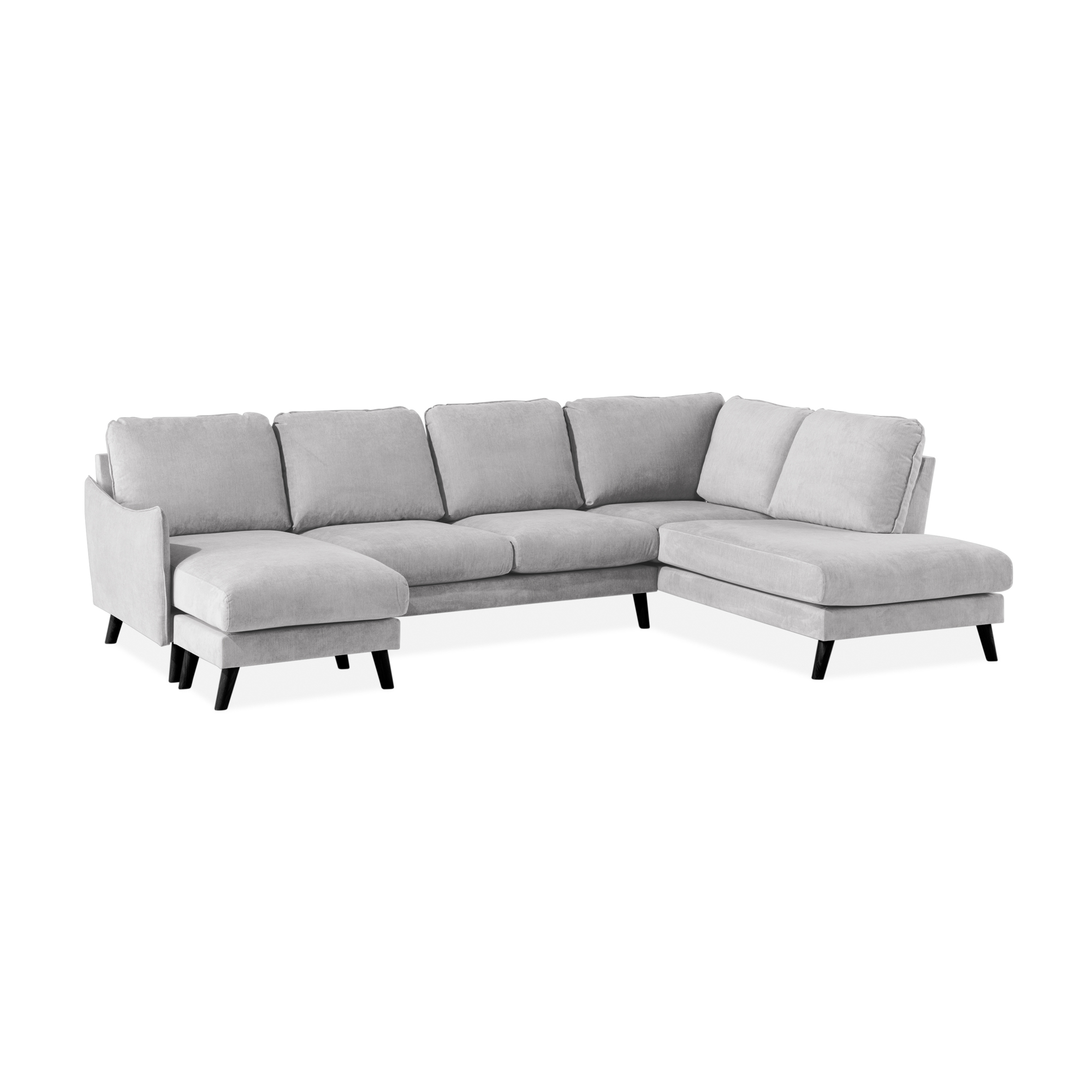 6-sitssoffa Scandi Days Trend Lyx Rak U-formad med Divan och Schäslong 310 cm