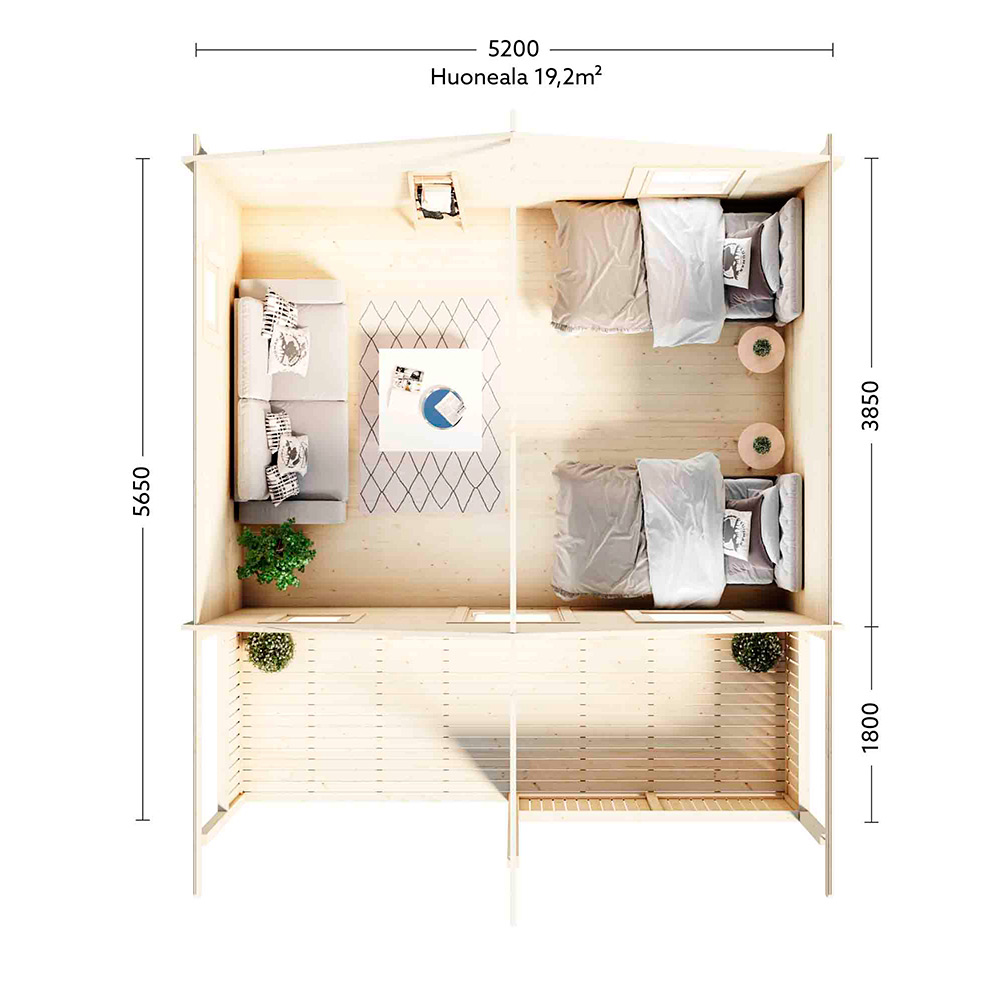 Stuga Luoman Lillevilla Orivesi 20 m2