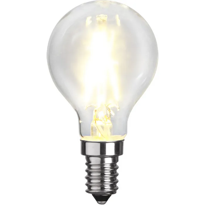 LED-lampa Star Trading Filament E14 P45 Klar 1,5W