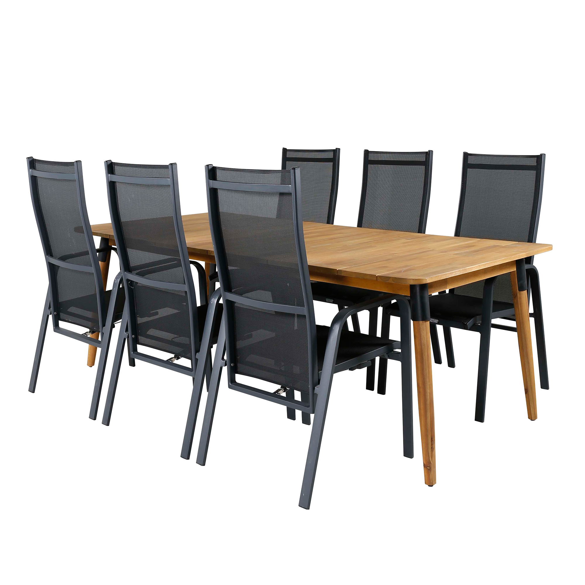 Matgrupp Venture Home Julle med 6 Cubb Recliner Matstolar