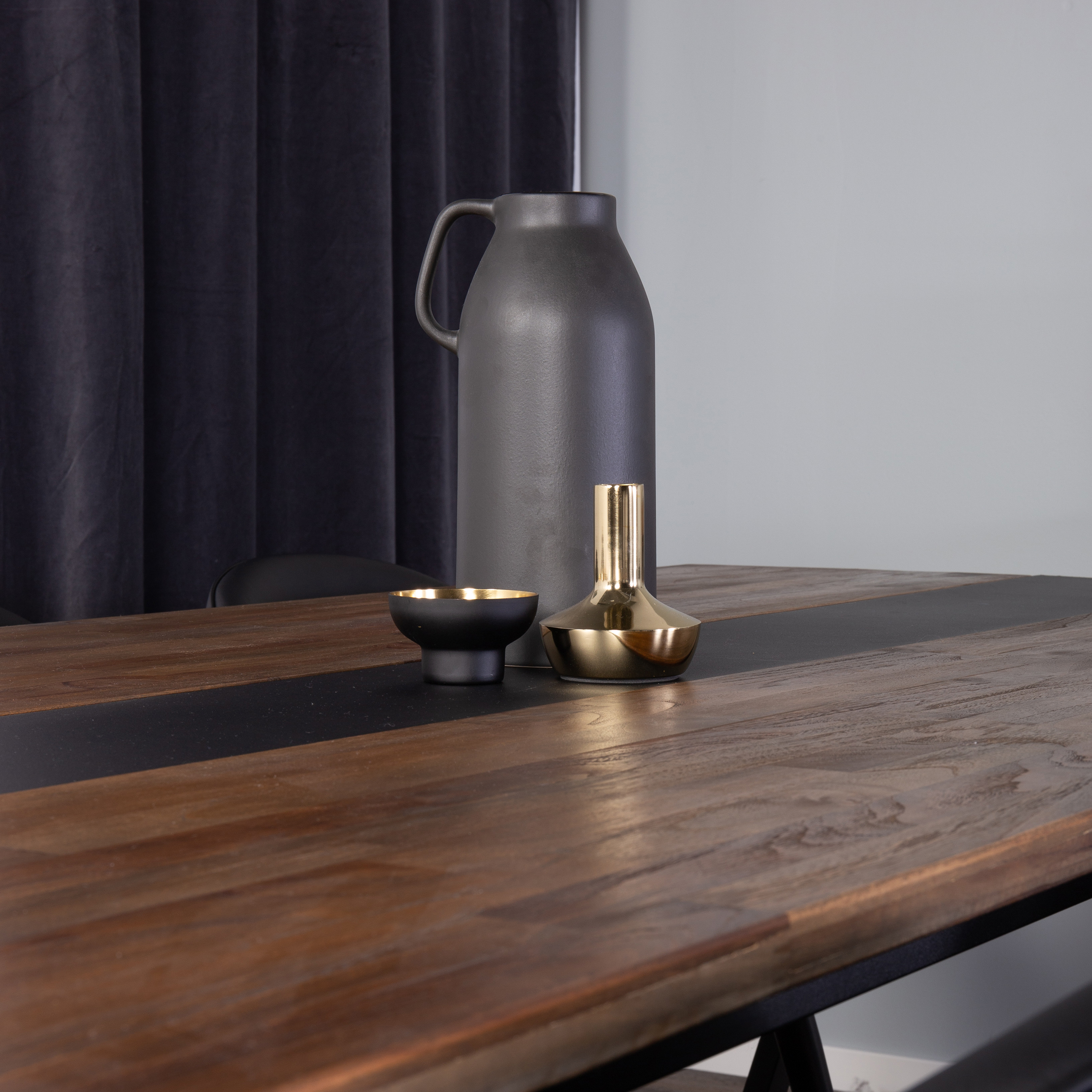 Matgrupp Venture Home Jane med 6 Valentina Stolar Mörk Teak