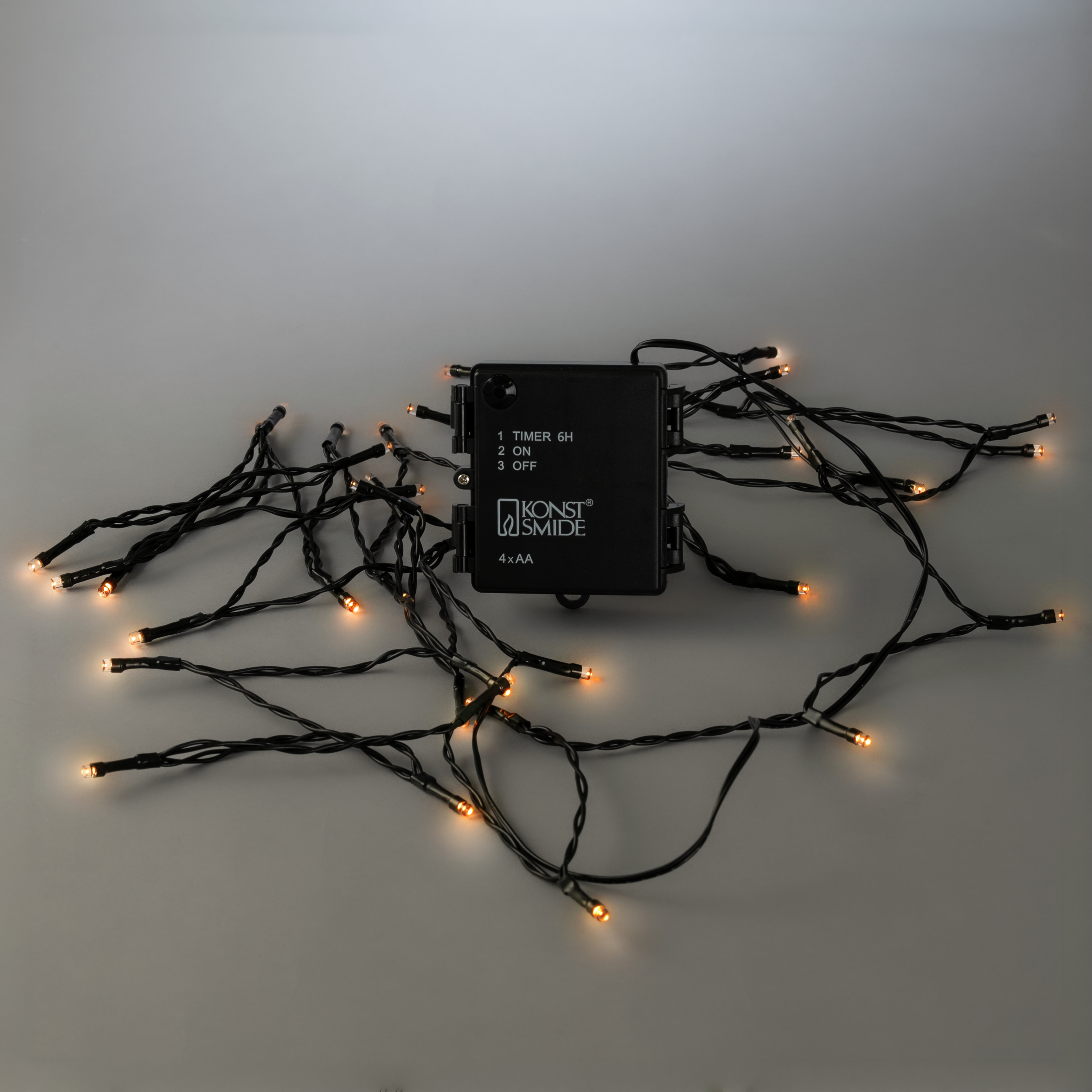 Ljusslinga Gnosjö Konstsmide Basic LED Batteridrivet m. Timer Utmohus