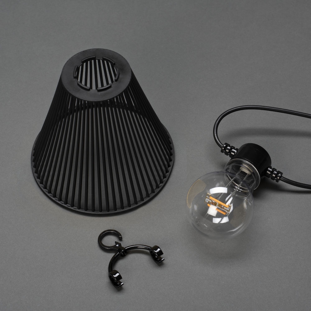 Tilläggsslinga Gnosjö Konstsmide E27 10 Amber LED Skärmar