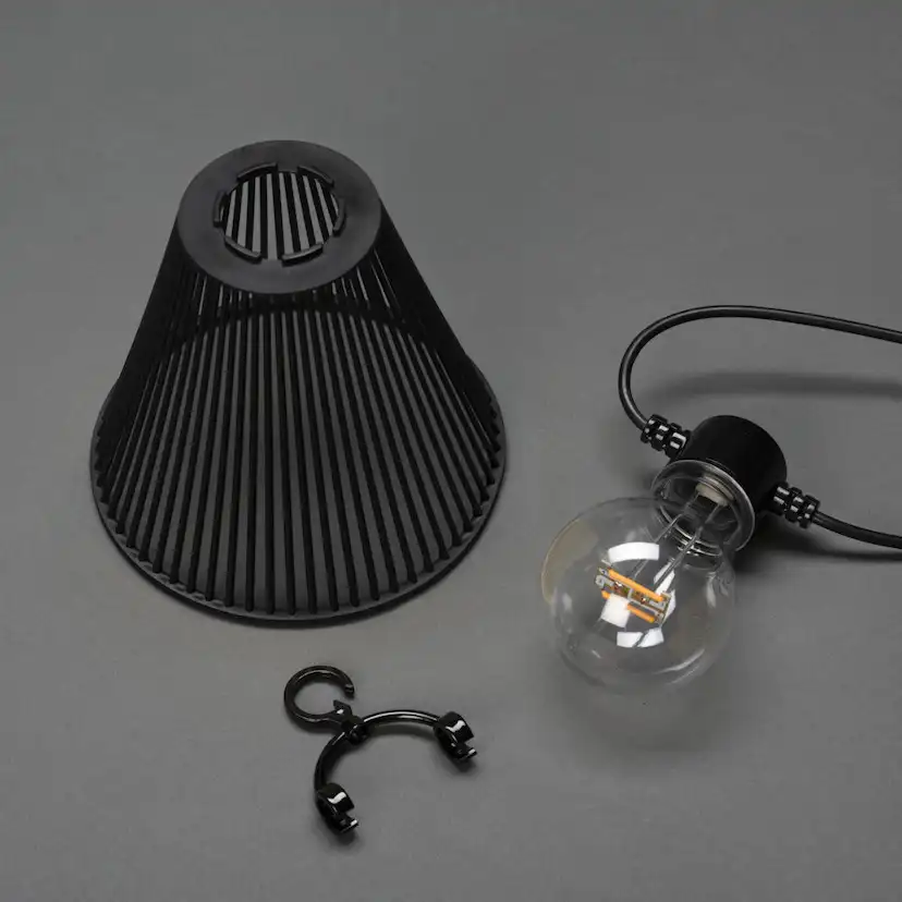 Tilläggsslinga Gnosjö Konstsmide E27 10 Amber LED Skärmar