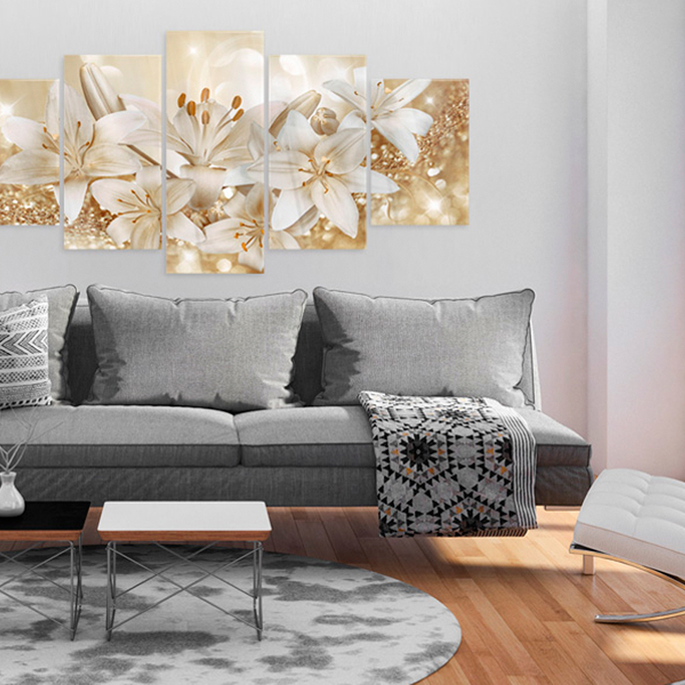 Akrylglastavla Arkiio Golden Bouquet