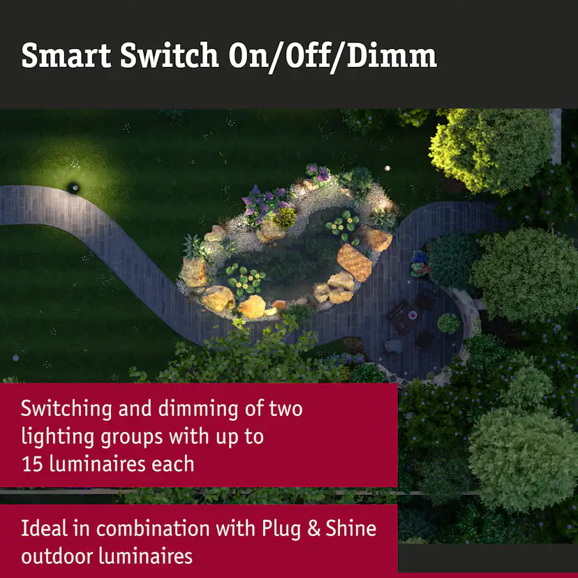 Strömbrytare Paulmann Smart Home Zigbee 3.0 Utomhus