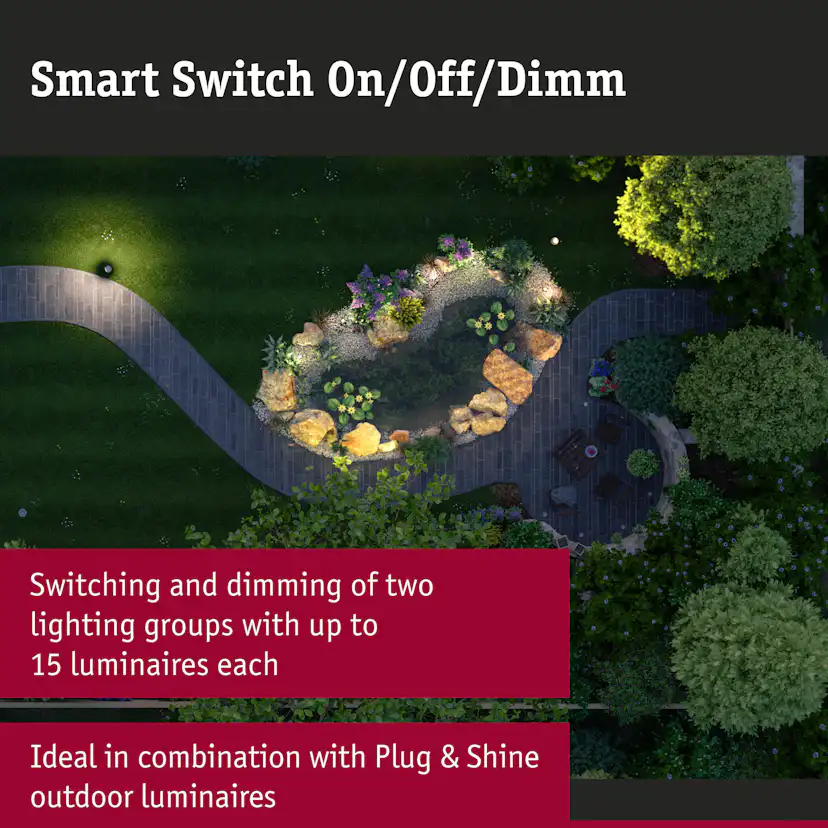 Strömbrytare Paulmann Smart Home Zigbee 3.0 Utomhus