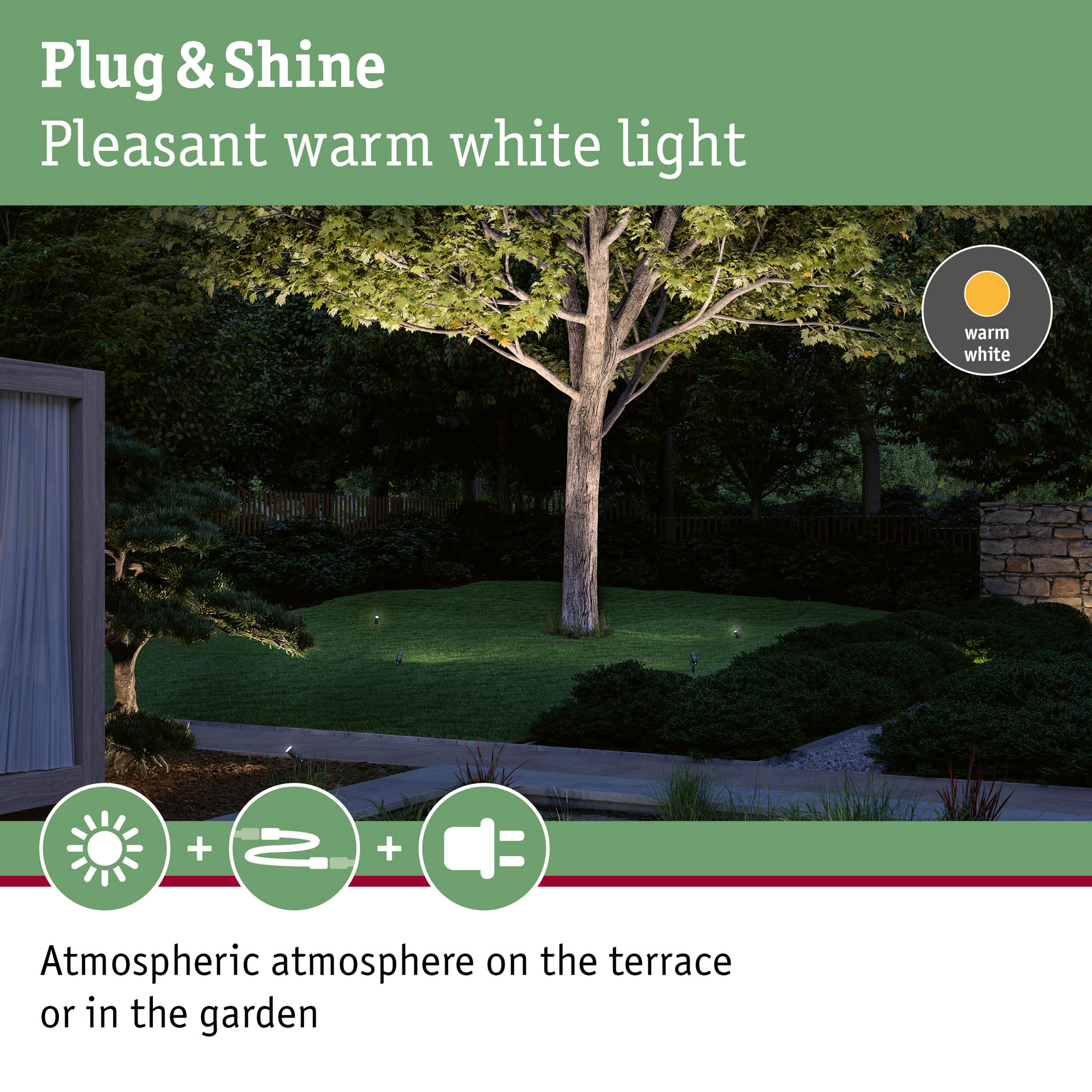 Spotlight Paulmann Radon Plug & Shine LED IP65 24V