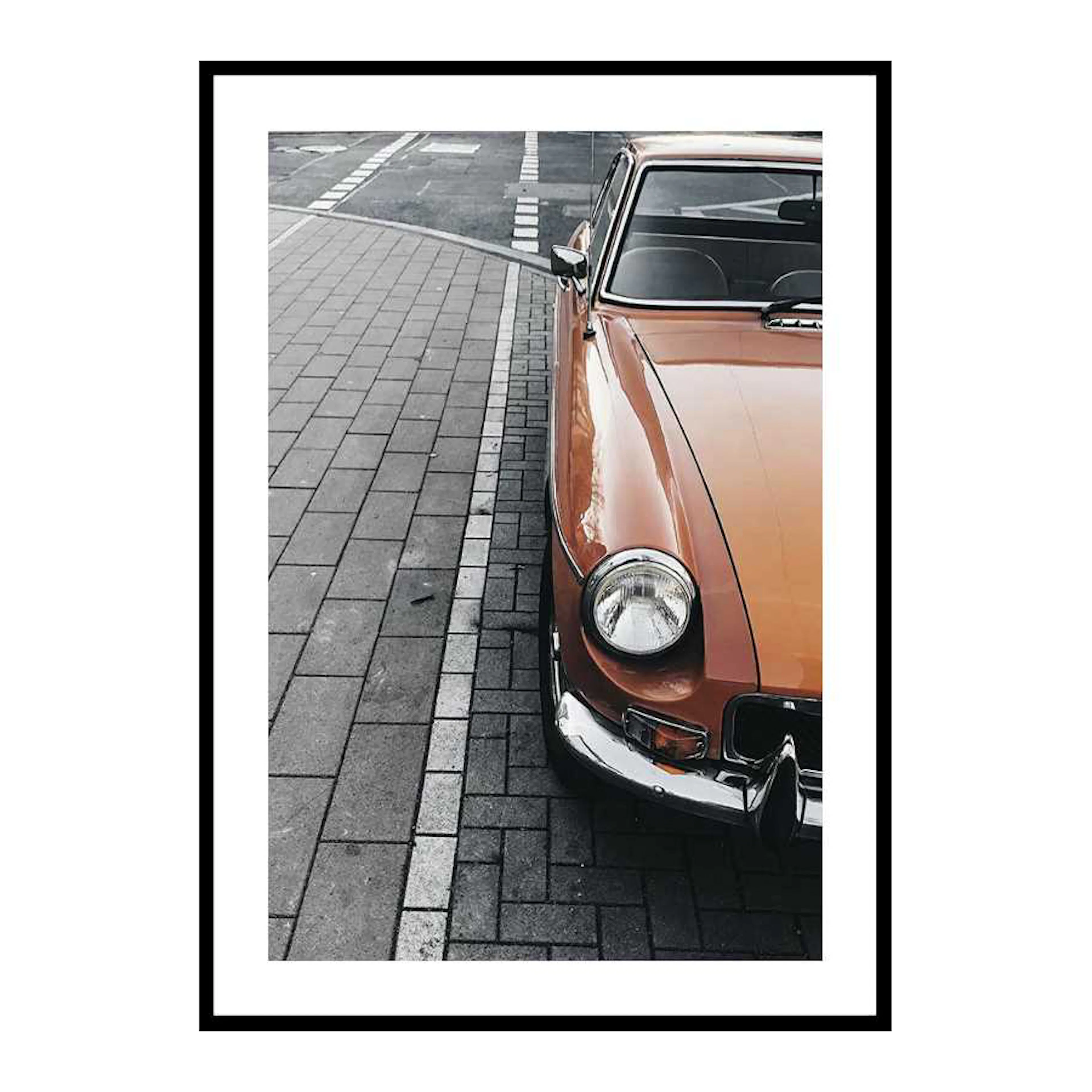Classic Car On Street 50x70 cm