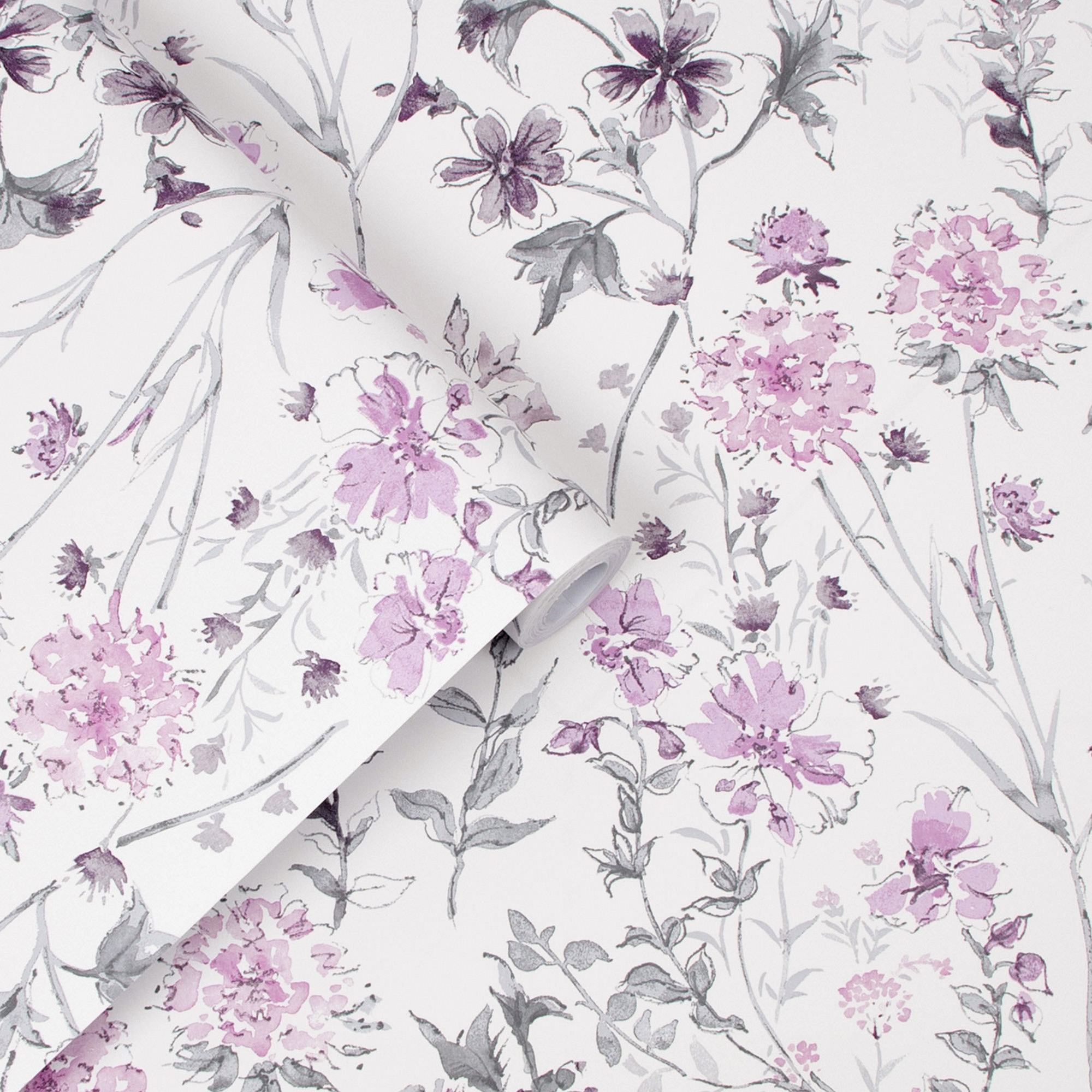 Tapet Laura Ashley Wild Meadow Pale Iris