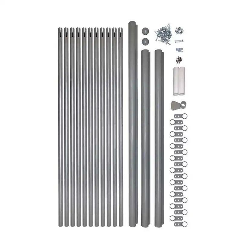 DALLAS extra räcke komplett pearl grey Grå