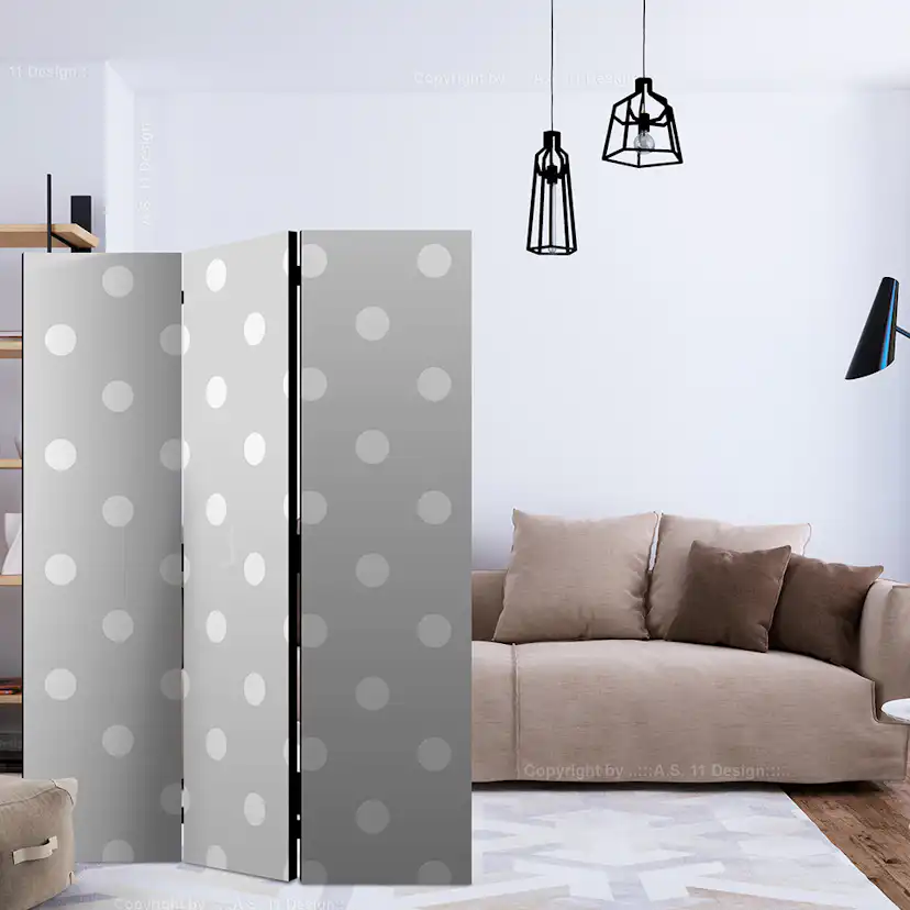 Rumsavdelare Skärmvägg Arkiio Cheerful Polka Dots 135x172 cm