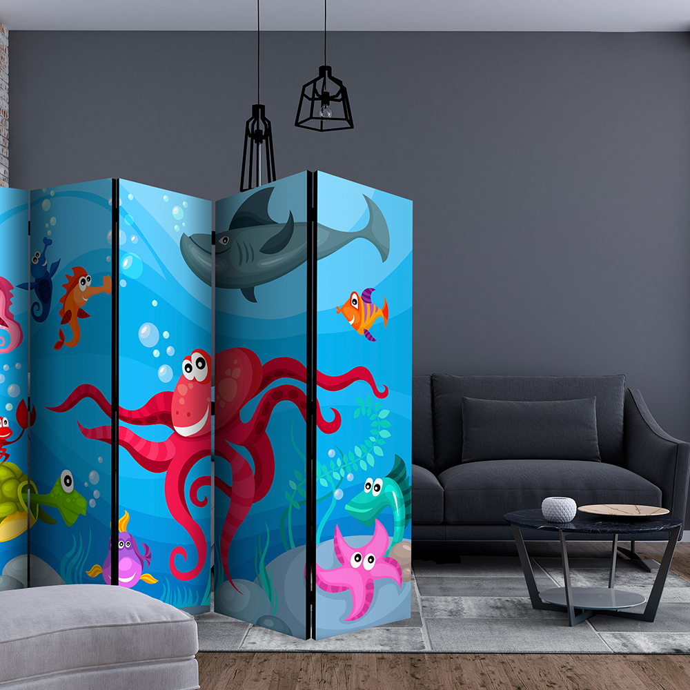 Rumsavdelare Skärmvägg Arkiio Octopus And Shark II 225x172 cm
