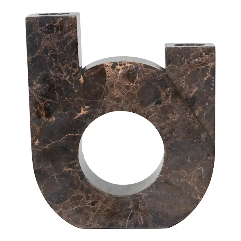 Ljusstake House Nordic Marble Twin