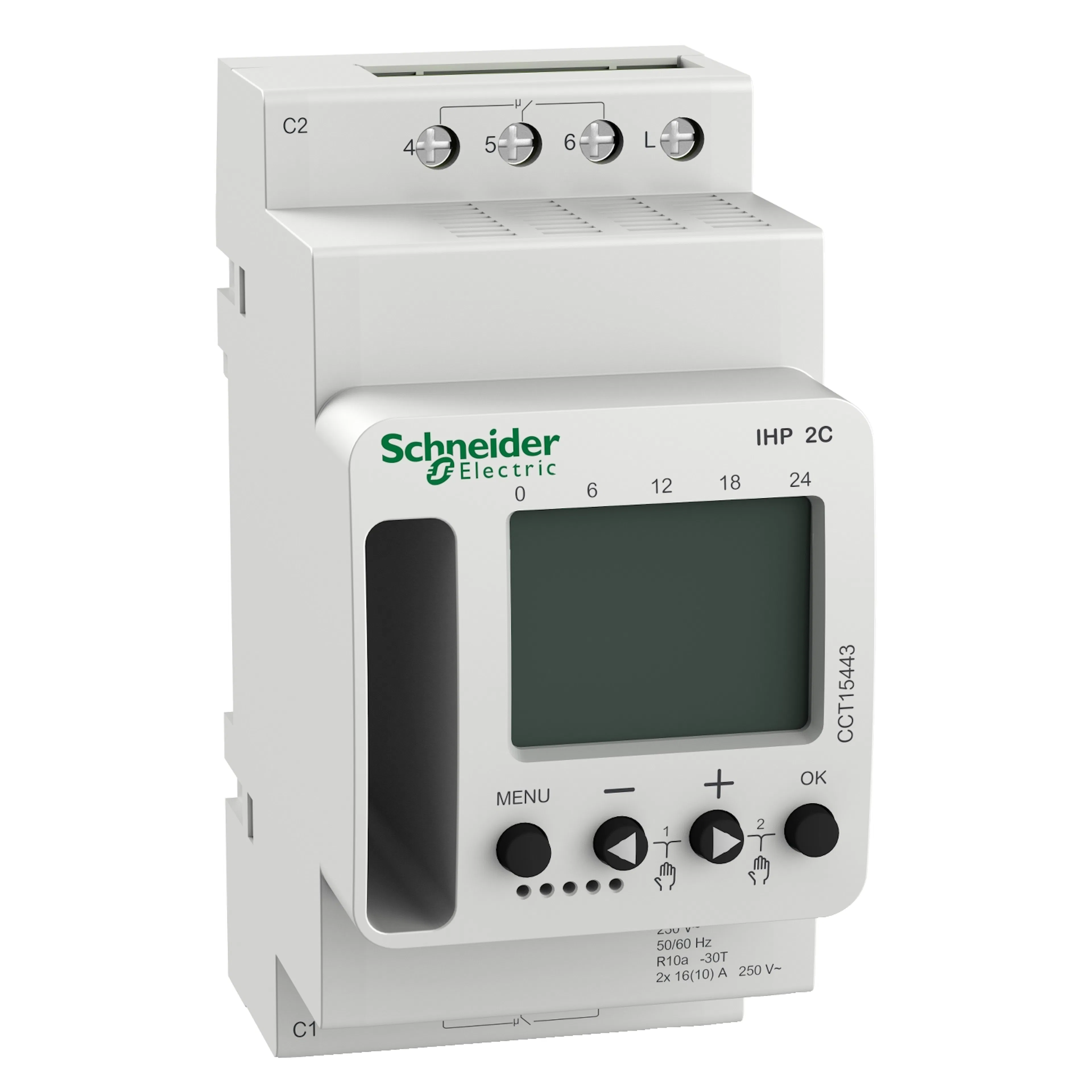 Kopplingsur Schneider Electric Acti 9 IHP 2 kanaler 16A 2,5 Moduler