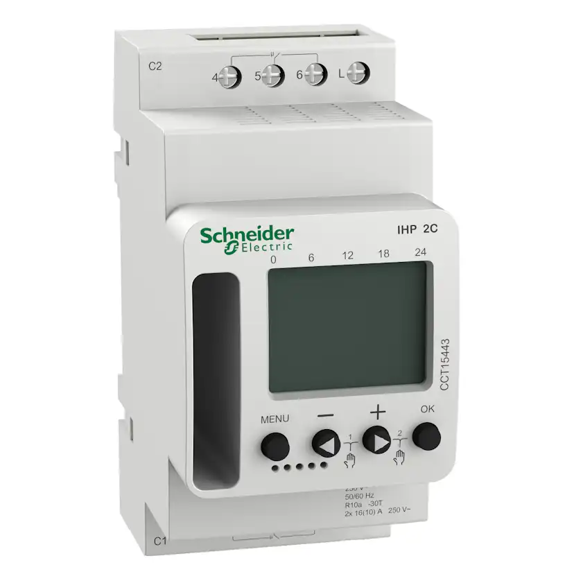 Kopplingsur Schneider Electric Acti 9 IHP 2 kanaler 16A 2,5 Moduler