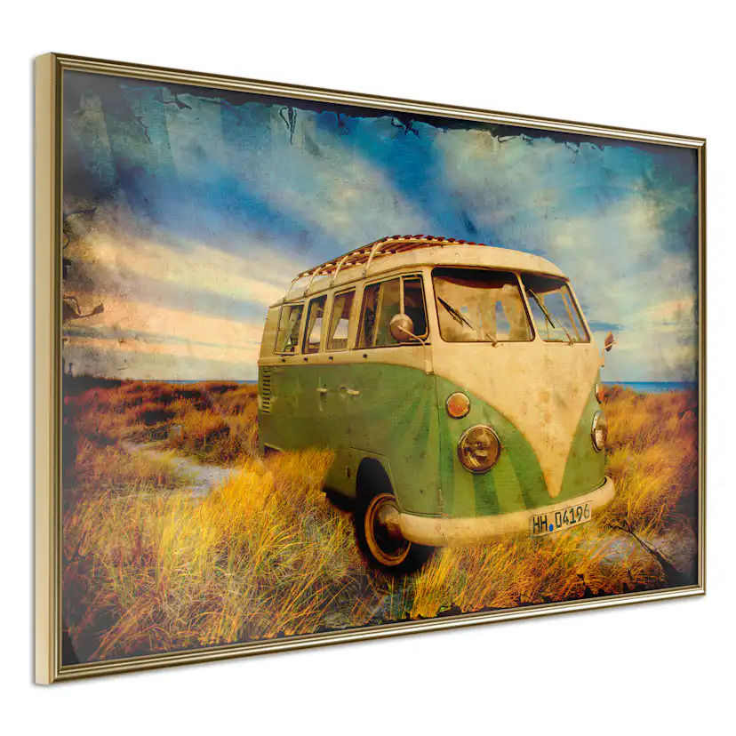 Poster Artgeist Affisch Retro Bus