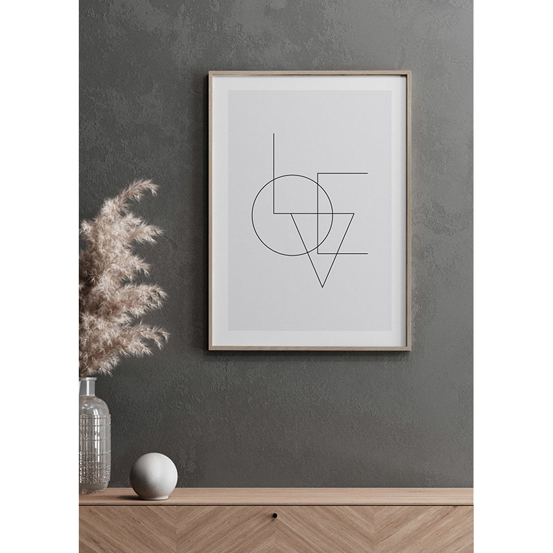 Poster Gallerix Love Typo