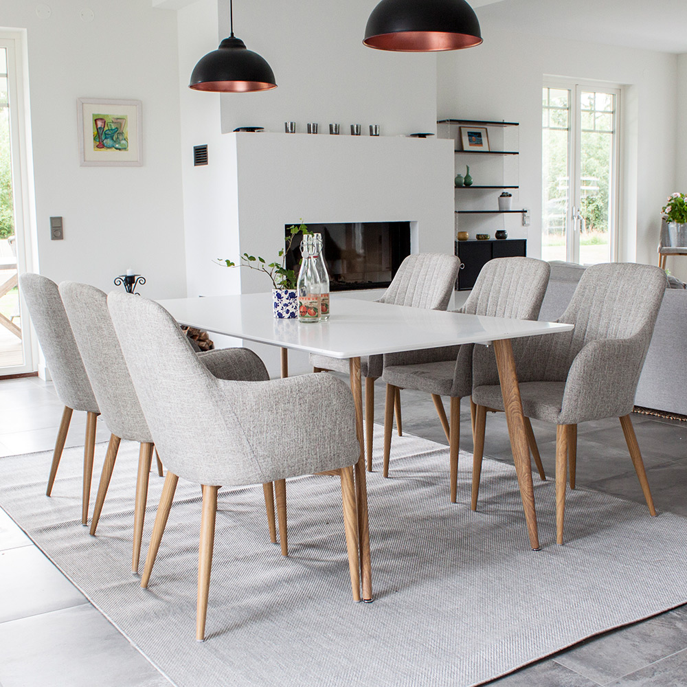 Matgrupp Venture Home Pontus Casper med 6 Stolar