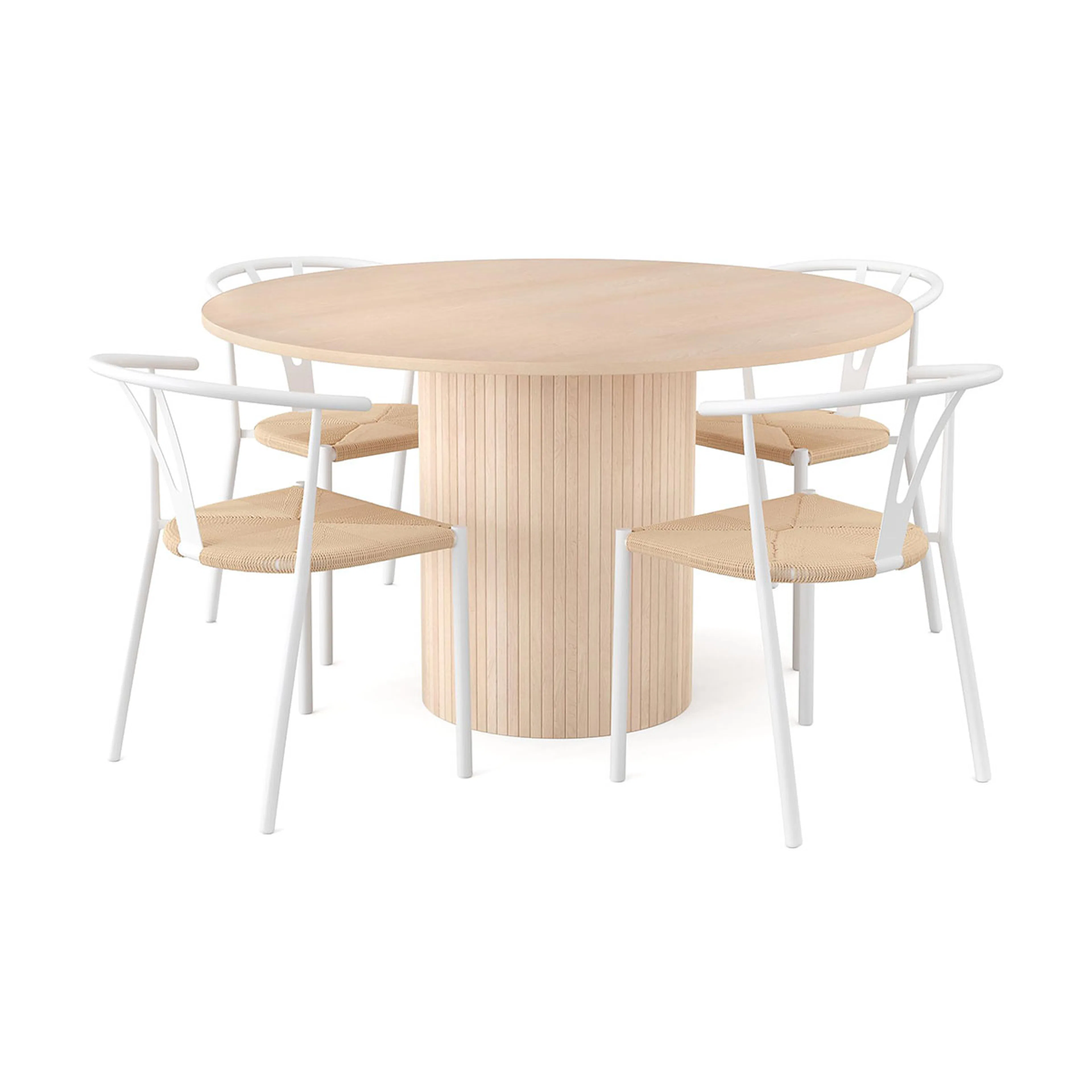 Beige/Vit