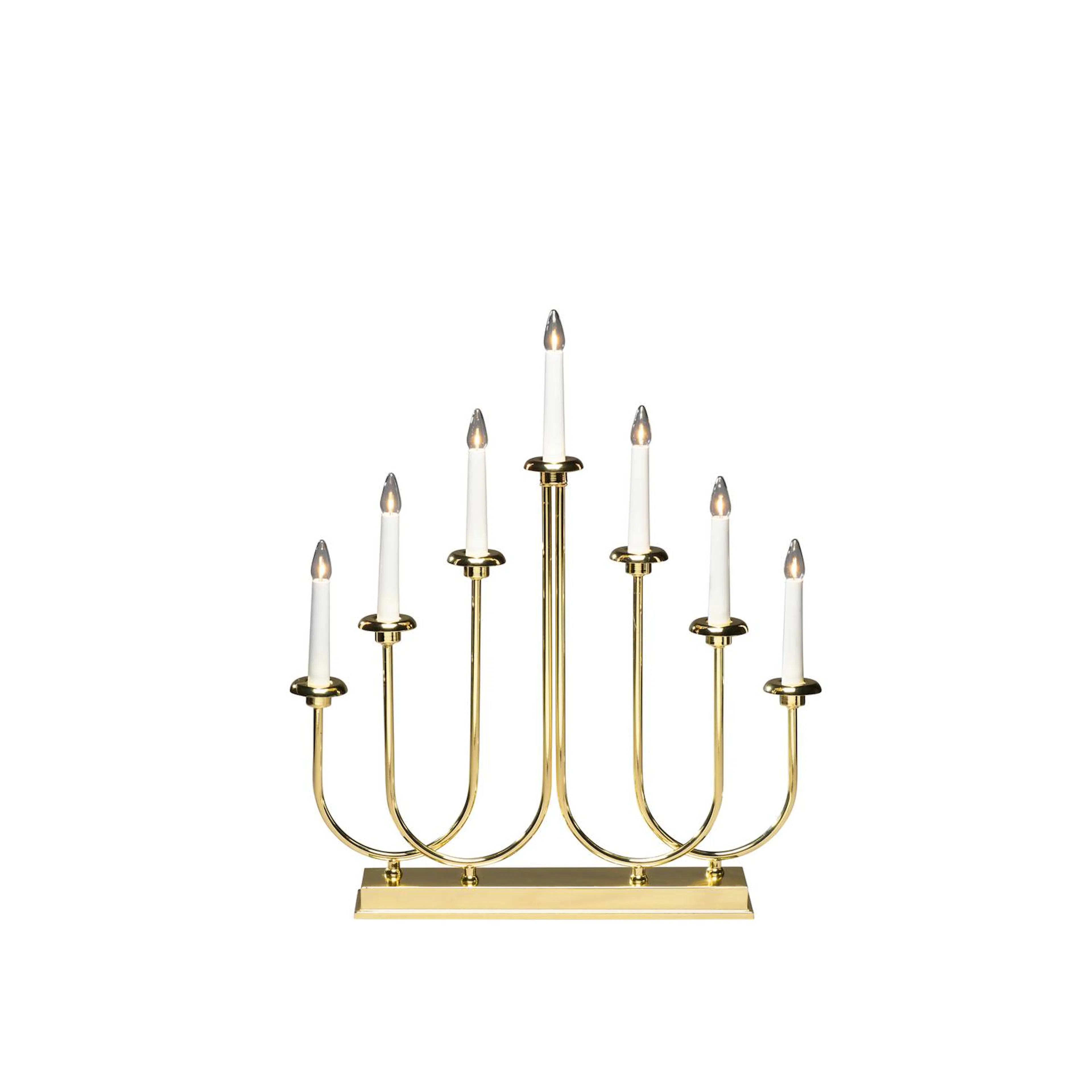 Adventsljusstake Gnosjö Konstsmide 2052-810TR 7 Ljus Mässing
