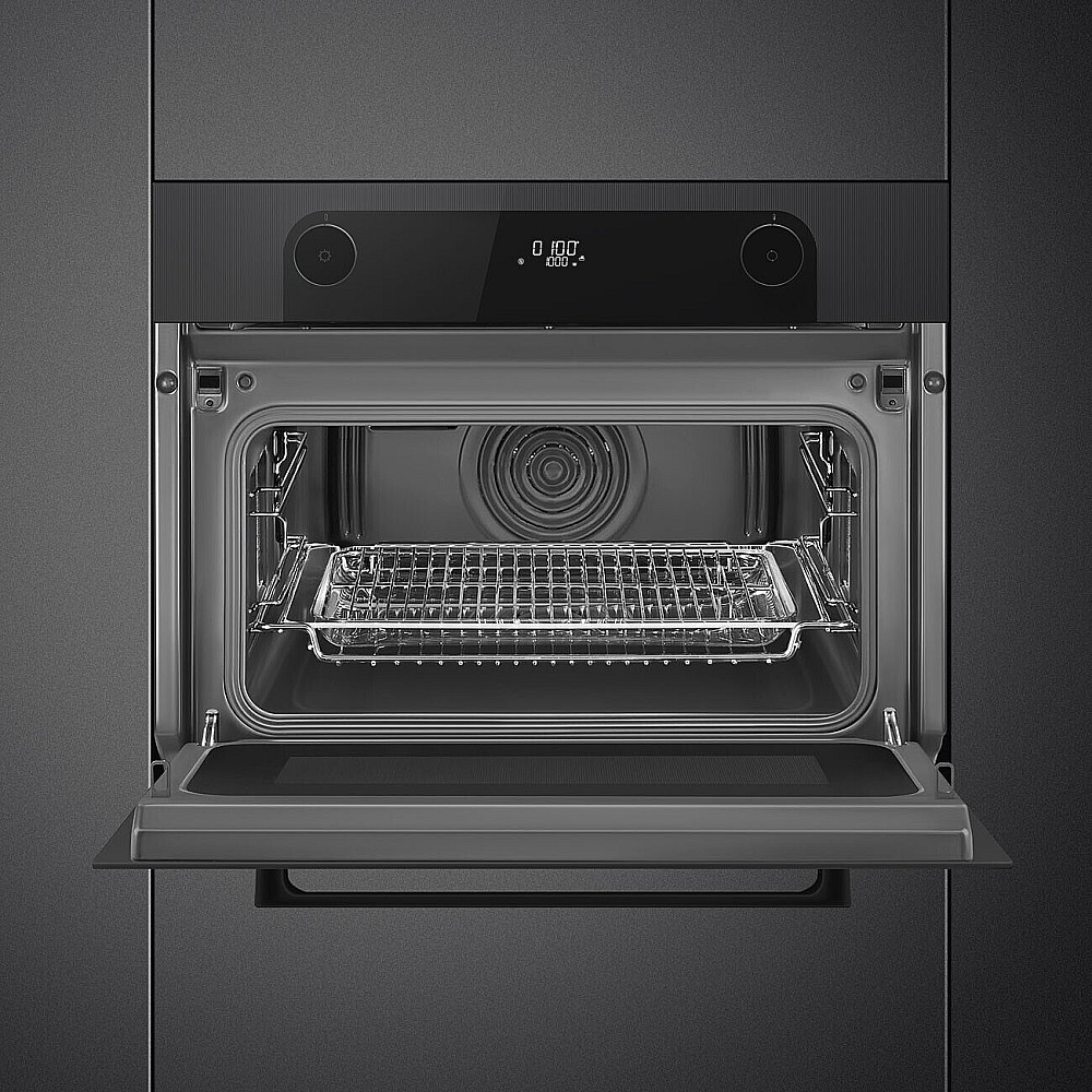 Kombiugn Smeg SO4201M1BI med Mikrofunktion Svart 45 cm