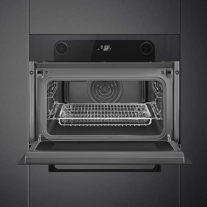 Kombiugn Smeg SO4201M1BI med Mikrofunktion Svart 45 cm