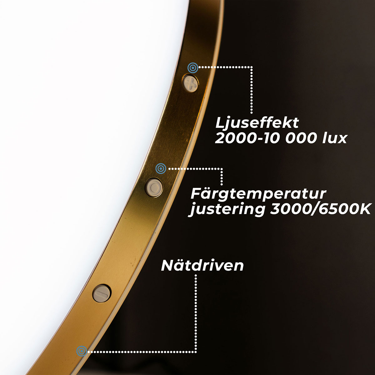 Ljusterapilampa Lykke Premium 3000 Vit Inomhuslampa