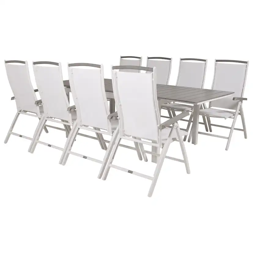 Matgrupp Venture Home Lova 160/240 med 8 Aleyna Stolar